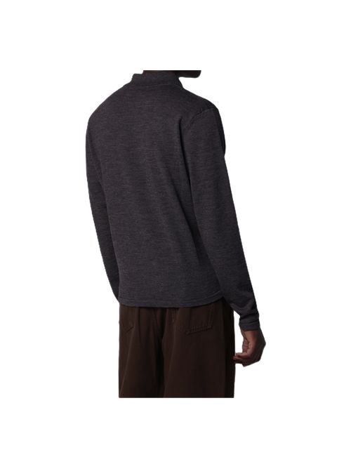 Polo a maniche lunghe in lana Lemaire | TS0031LK1072BK992 CARBON